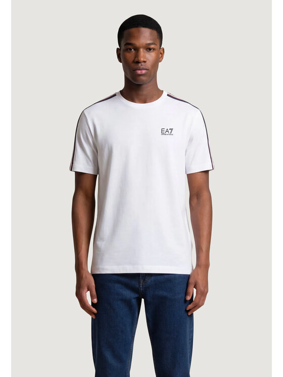 EA7 Emporio Armani EA7 Emporio Armani T-Shirt 7M001861 AF12503 Biały Casual Fit
