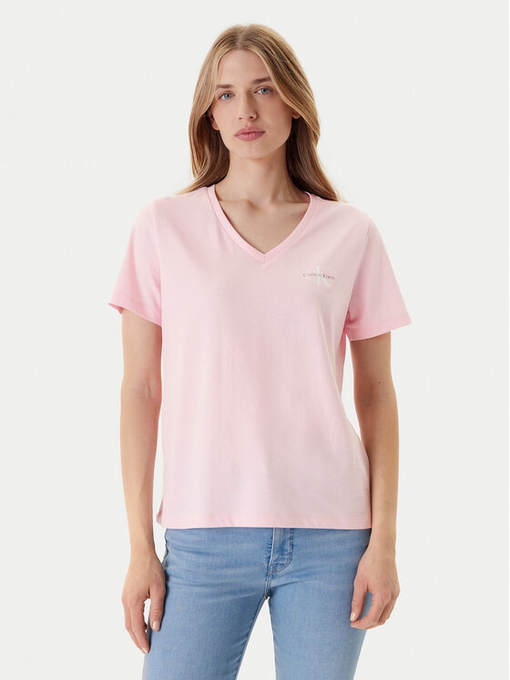 Calvin Klein Jeans Calvin Klein Jeans Комплект 2 тишъртки LV047C906G Розов Regular Fit