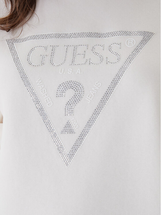 Guess Guess Felpa W6RQ16 KB681 Écru Regular Fit