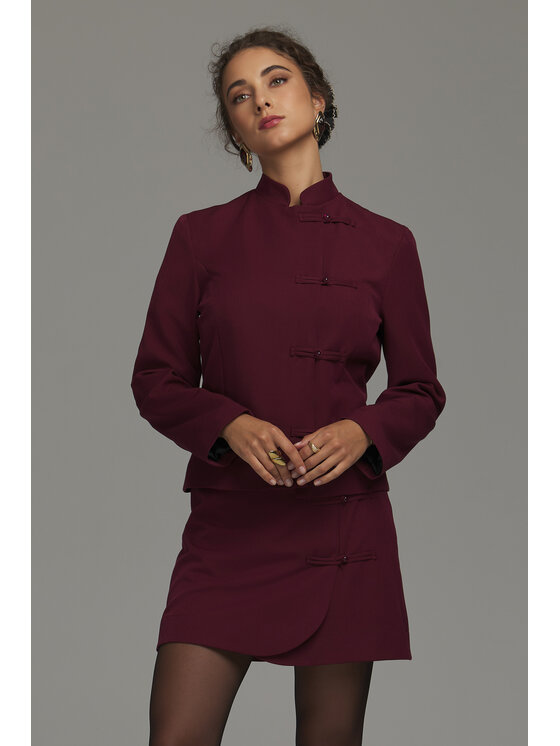 NIFE NIFE Sako Z102 Bordová Regular Fit