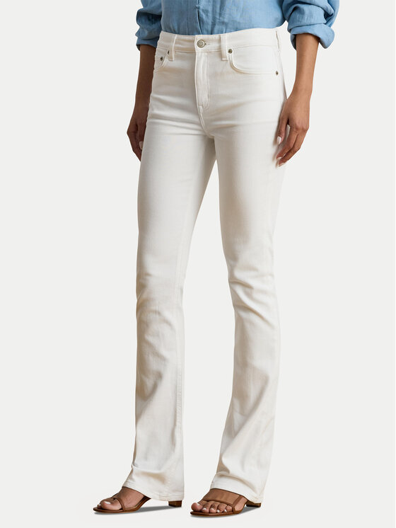 LAUREN RALPH LAUREN LAUREN RALPH LAUREN Farmer 200926081001 Fehér Bootcut Fit