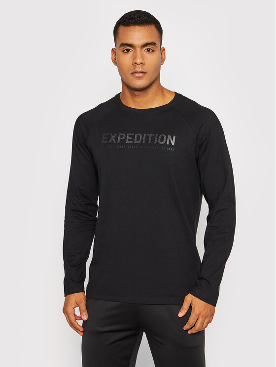 4F 4F Longsleeve H4Z21-TSML010 Czarny Regular Fit