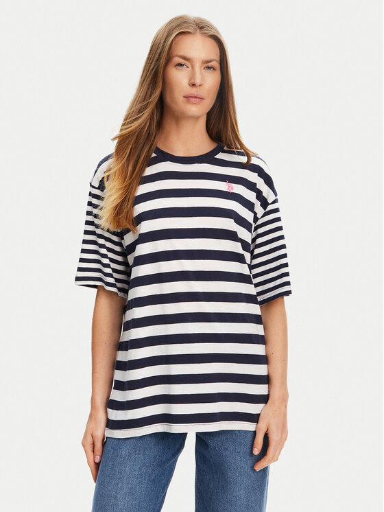 U.S. Polo Assn. Damski T-Shirt, rozmiar XS, Granatowy, WUP0682