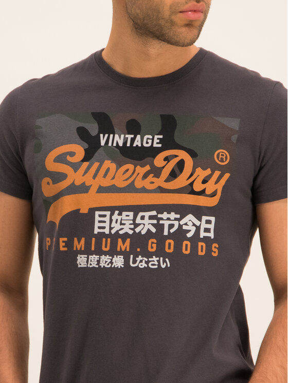 Superdry Superdry Футболка Premium Goods Camo M1000106A Сірий Regular Fit