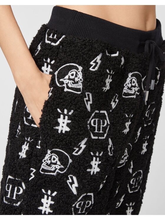 PHILIPP PLEIN PHILIPP PLEIN Teplákové kalhoty 7977 Černá