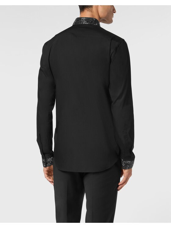 PHILIPP PLEIN PHILIPP PLEIN Koszula 22577 Czarny Fitted Fit