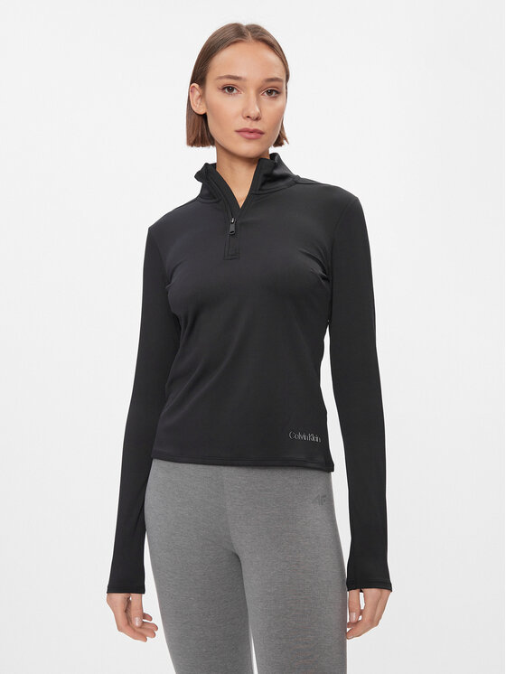 Női Technikai pulóver Calvin Klein Performance, Méret: L, Fekete, 00GWS4K263