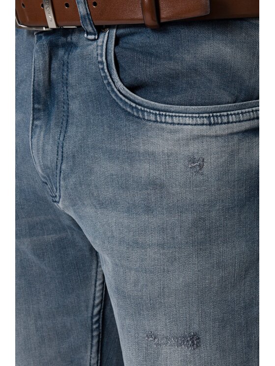 Lancerto Lancerto Jeansy Russell Niebieski Slim Fit