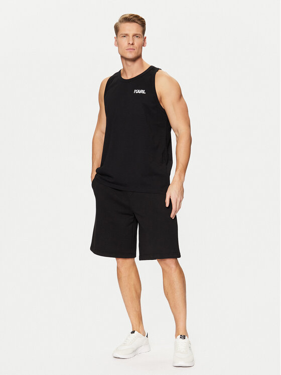 KARL LAGERFELD KARL LAGERFELD Tank top A1M46069 Čierna Regular Fit