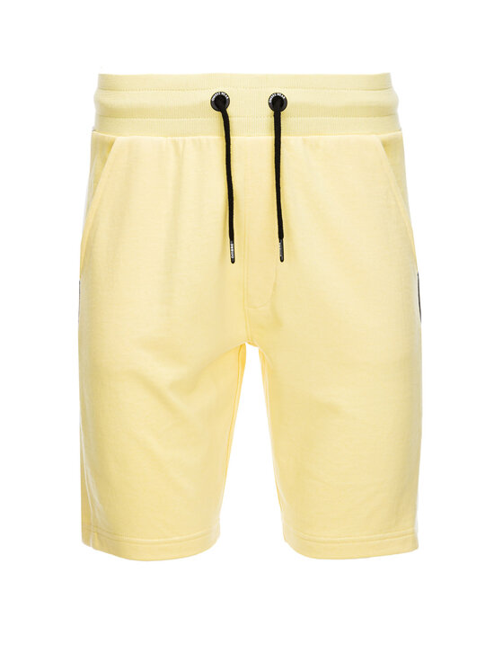Ombre Ombre Šortky z materiálu W359 Žlutá Regular Fit