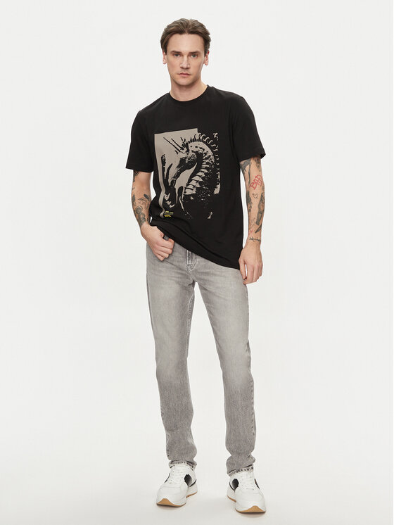 BOSS Boss T-shirt Te_Sea_Horse 50515626 Crna Regular Fit