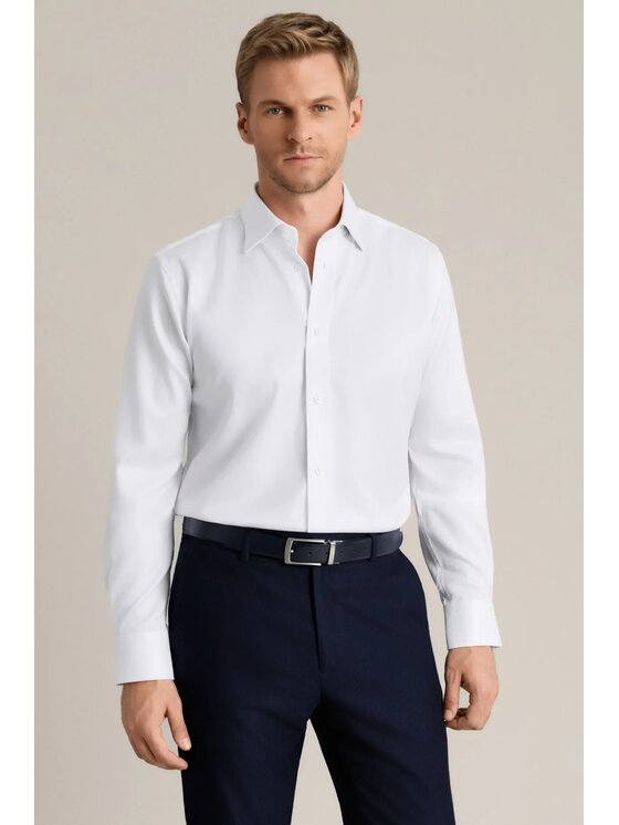 Lancerto Lancerto Koszula Venturi KO073126000056 Biały Regular Fit