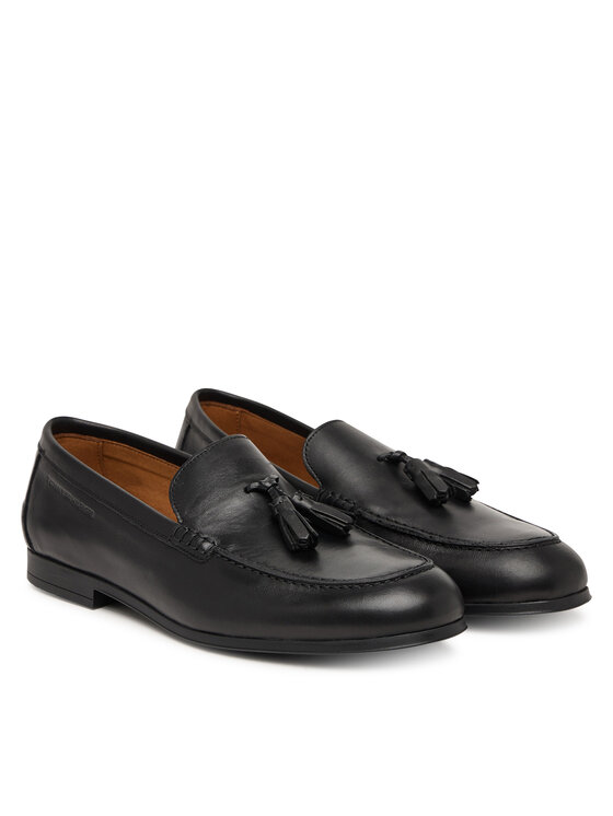 Tommy Hilfiger Tommy Hilfiger Loafers Flex Hilfiger Lth Tassel Loafer FM0FM05891 Μαύρο