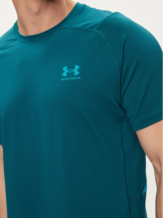 Under Armour Under Armour Funkční tričko Ua Hg Armour Ftd Graphic Ss 1383320-449 Zelená Fitted Fit