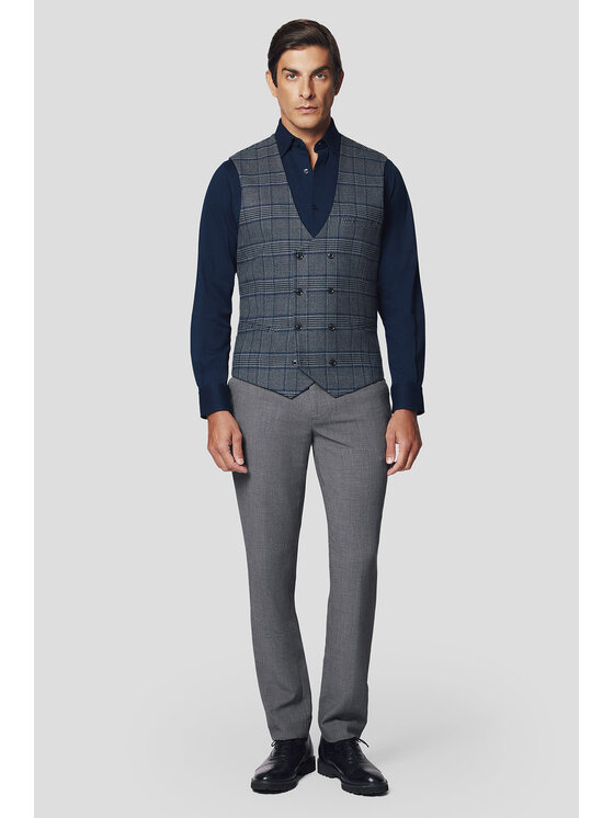 Lancerto Lancerto Kamizelka Giarre KA131224000008 Szary Slim Fit