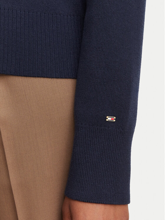 Tommy Hilfiger Tommy Hilfiger Cardigan WW0WW51415 Bleumarin Regular Fit