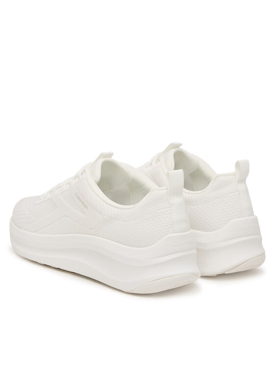 Calvin Klein Calvin Klein Sneakersy Andrea - Chunky Ck Stripe Runner Trainers HM0HM02158 Biela