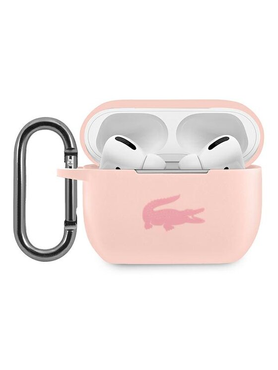 Etui na słuchawki Lacoste, Różowe, AirPods Pro