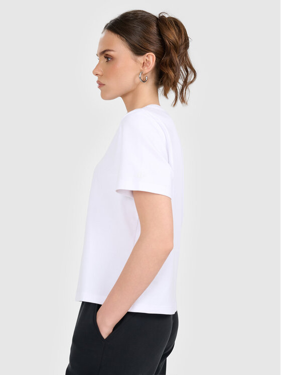 4F 4F T-Shirt ESSENTIALS Biały Regular Fit
