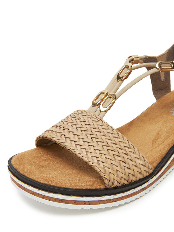 Rieker Rieker Sandalen V3662-62 Beige