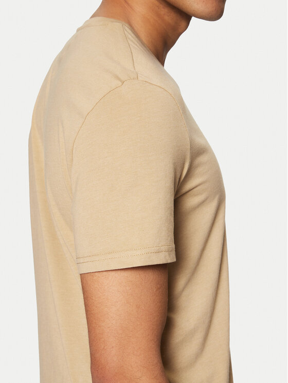 Tommy Jeans T-Shirt Jaspe DM0DM20364 Béžová Slim Fit