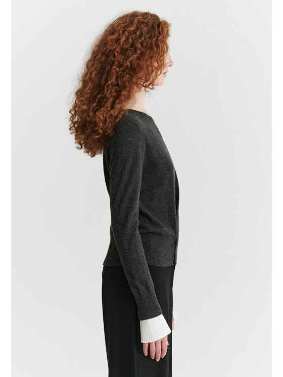 TATUUM TATUUM Sweter MELA Szary Fitted Fit