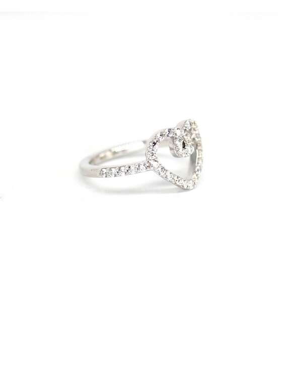 Leis Leis Anello Eterna Placcatura in argento rodiato