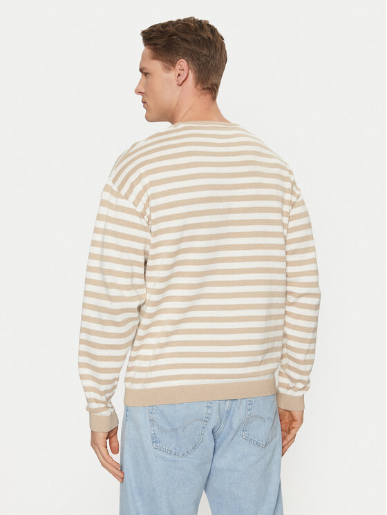 Jack & Jones Jack & Jones Sveter Calvin 12269031 Béžová Relaxed Fit