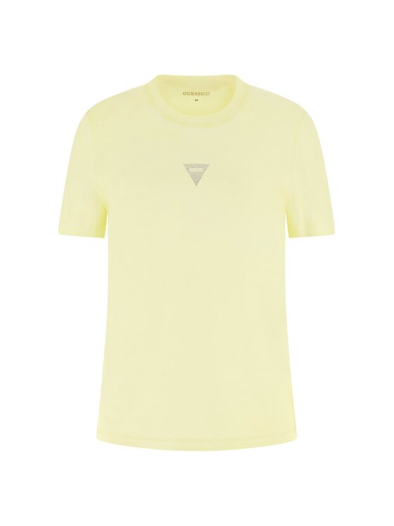 Guess Guess T-Shirt 182295 Żółty Classic Fit