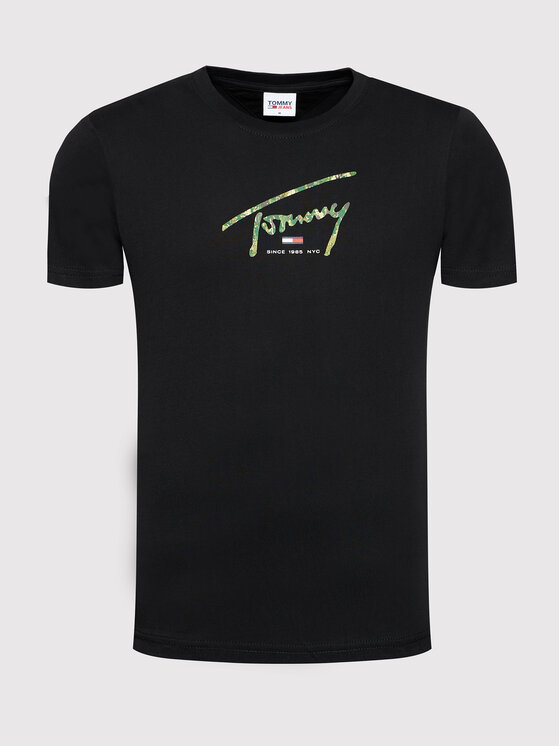 Tommy Jeans T-shirt Tjm Hand Written Linear Logo DM0DM10945 Nero Regular  Fit • Modivo.it