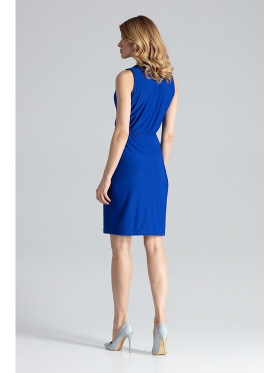 FIGL FIGL Šaty M135 Modrá Slim Fit
