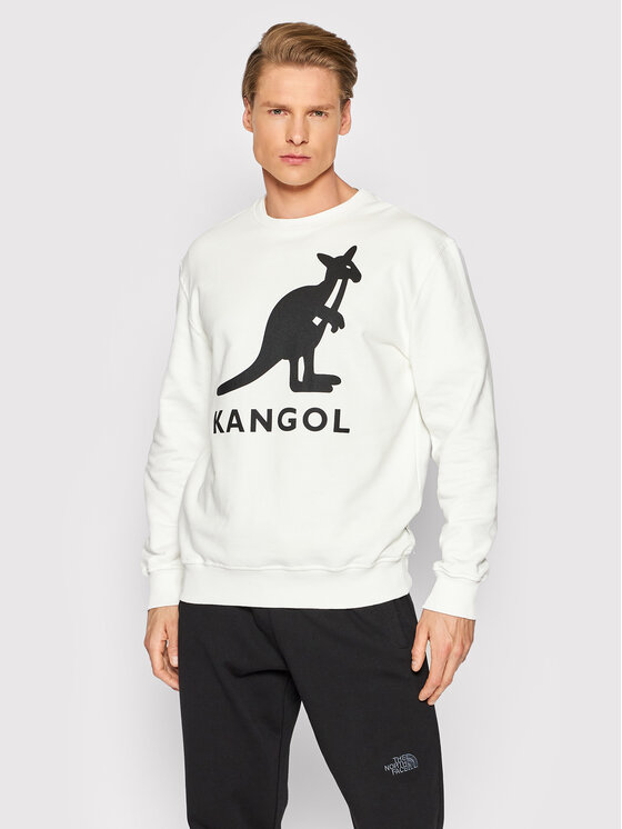 Kangol Kangol Džemperis ar kapuci Unisex Crew Sweat Essential KLEU003 Écru Regular Fit