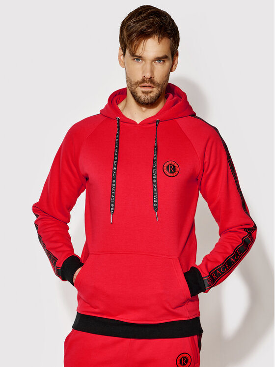 Rage Age Rage Age Trenirka Harrier Zip 2 Rdeča Slim Fit