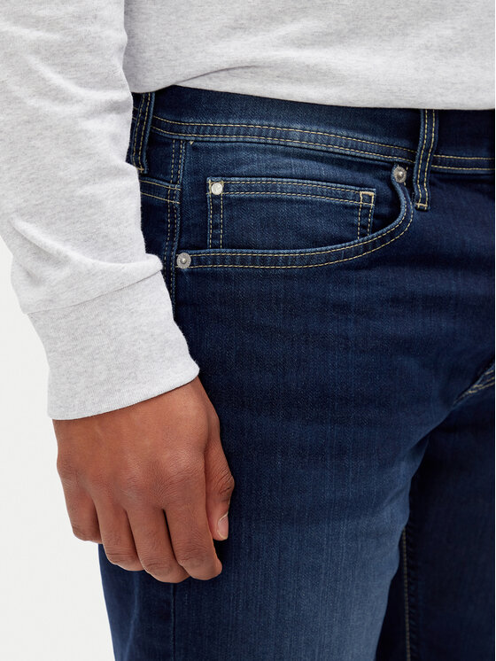 Pepe Jeans Pepe Jeans Džínsové šortky PM801075 Tmavomodrá Slim Fit