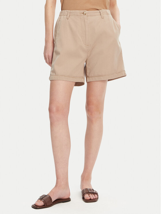 Tommy Hilfiger Tommy Hilfiger Szövet rövidnadrág WW0WW44762 Bézs Regular Fit