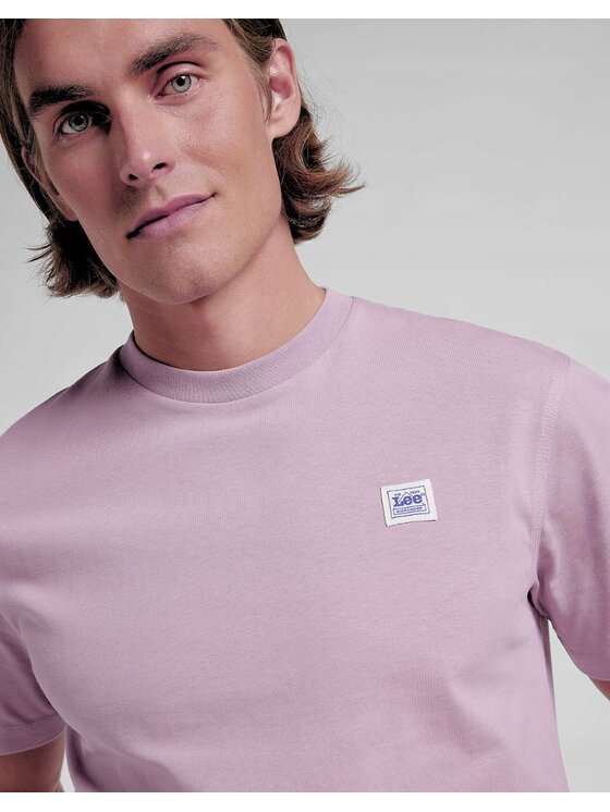 Lee Lee T-Shirt WW Tee Różowy Relaxed Fit