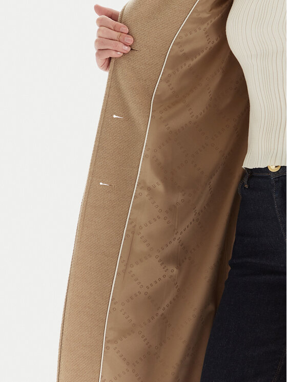 Guess Guess Płaszcz przejściowy W5BL25 W2672 Brązowy Regular Fit