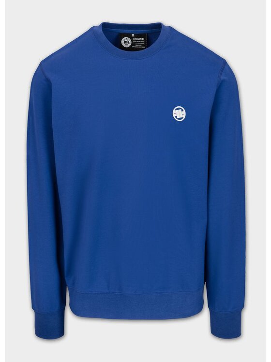 PITBULL PITBULL Bluza SMALL LOGO NUGGET Niebieski Regular Fit