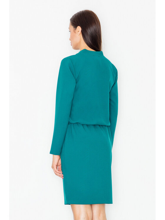 FIGL FIGL Sukienka koktajlowa M533 Zielony Regular Fit