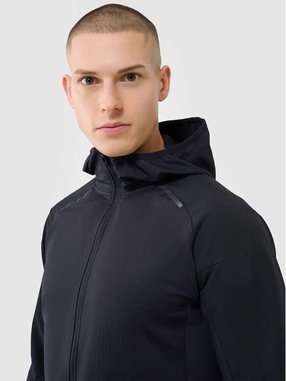 4F 4F Funkční mikina 4FWSS25TFSWM483-20S Černá Slim Fit