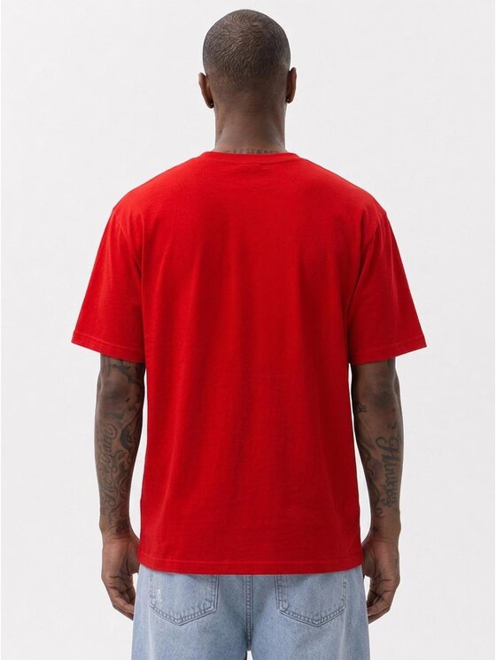 MyStars MyStars T-Shirt Longboard Cowboy 132431 Czerwony Regular Fit
