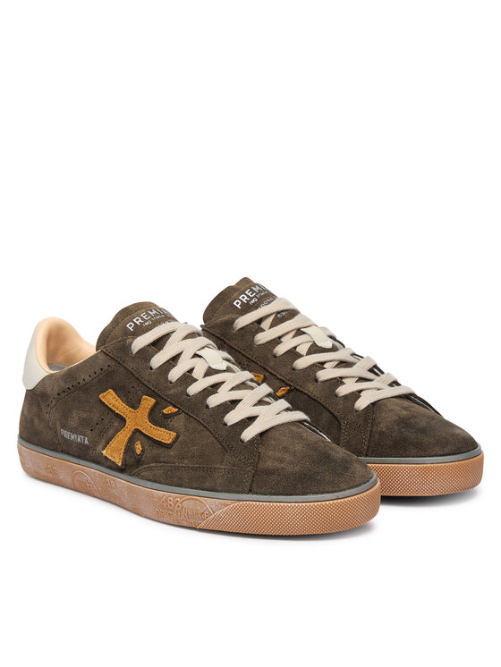 Premiata Premiata Sneakersy Steven Var 7627 Zielony ciemny