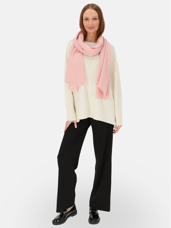 Potis & Verso Potis & Verso Szal GŁADKI Różowy