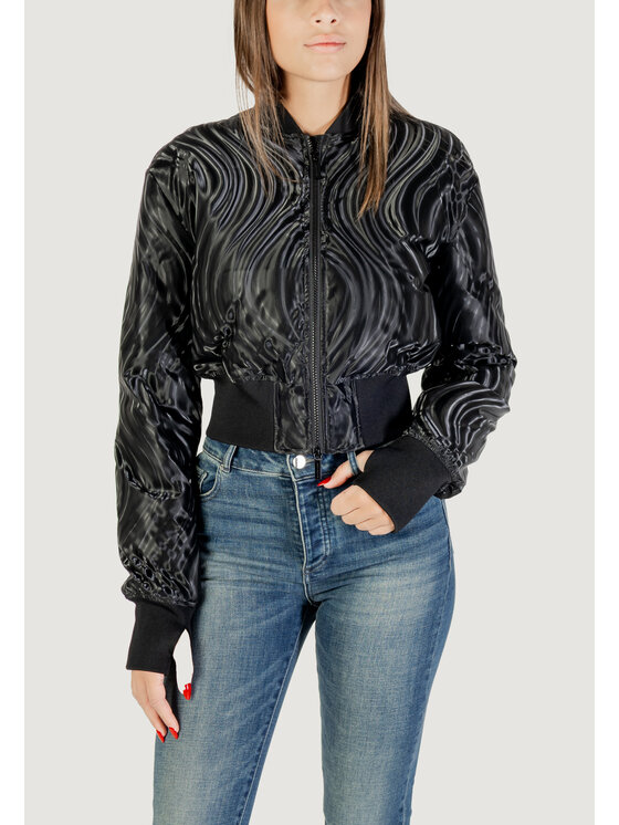 Armani Exchange Armani Exchange Giacca di pelle BLOUSON JACKET Nero Casual Fit