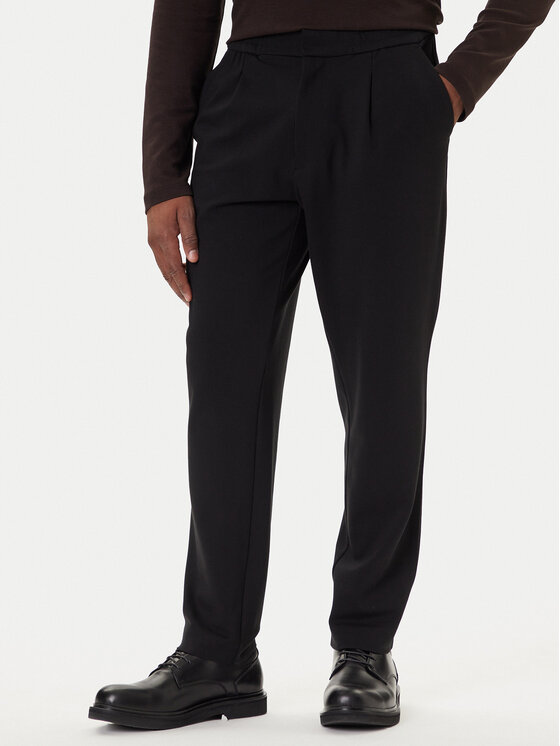 Calvin Klein Calvin Klein Pantaloni chino LV04LE613G Negru Slim Fit