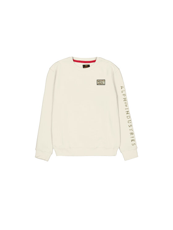 Alpha Industries Alpha Industries Bluza Camo Sleeve Sweatshirt Beżowy Regular Fit