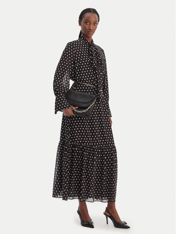 MICHAEL Michael Kors MICHAEL Michael Kors Krekla kleita MR68394K9J Melns A-Line Fit