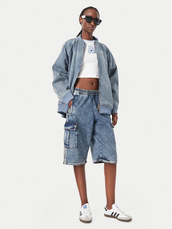 adidas adidas Teksajakk Sst KQ6473 Sinine Oversize