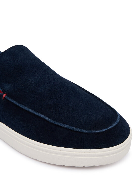 Tommy Hilfiger Tommy Hilfiger Slipper Modern Light Suede Loafer FM0FM05924 Dunkelblau