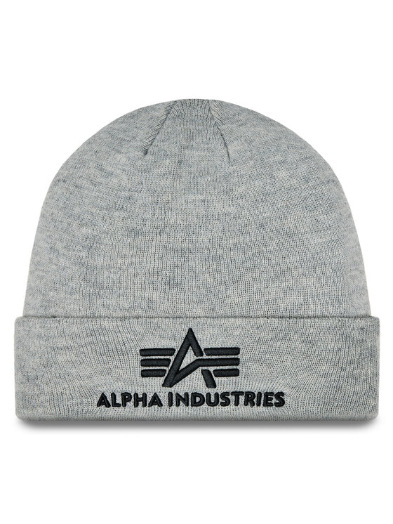 alpha industries bonnet 3d beanie 168910 gris